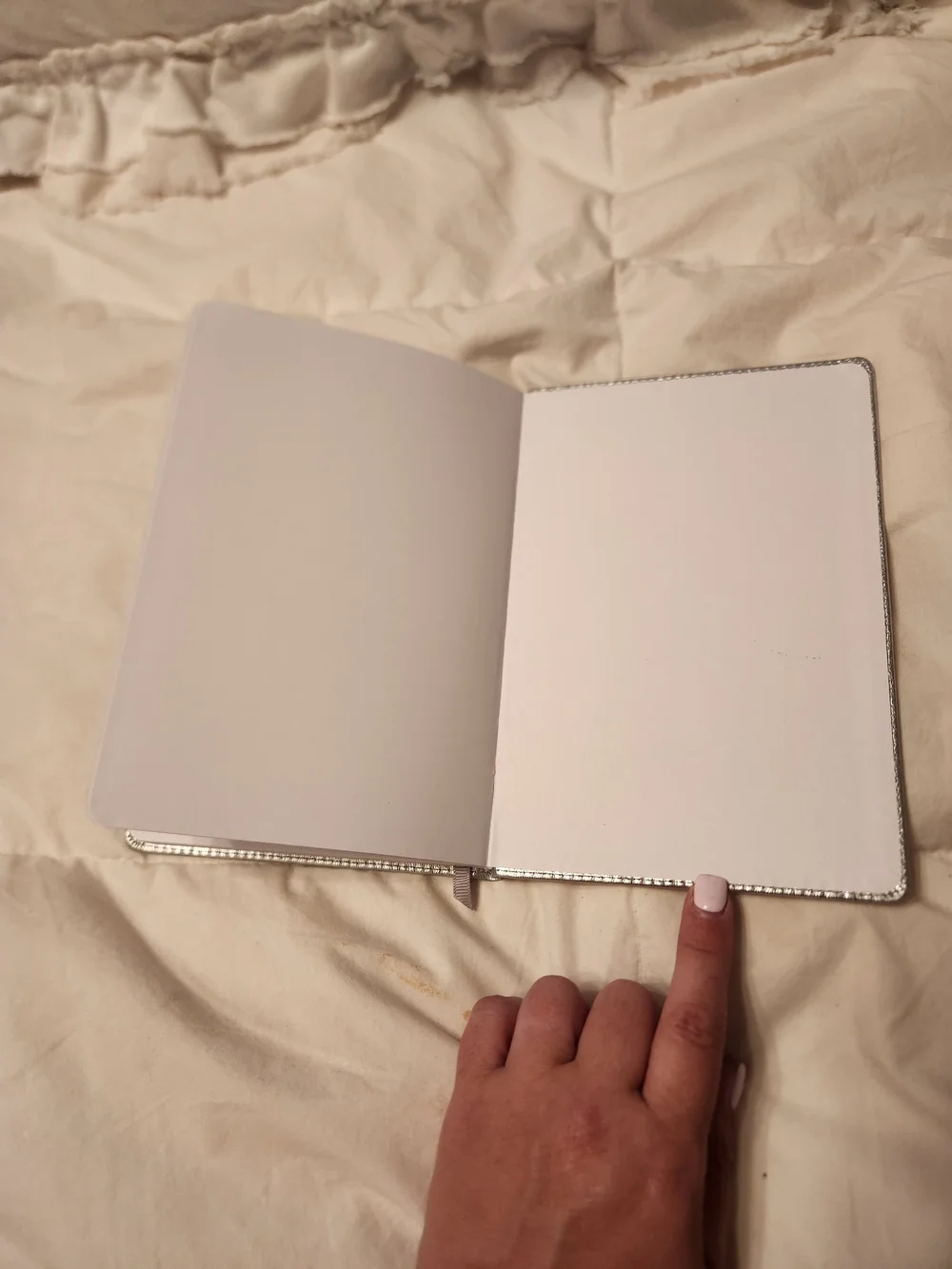Silver Metallic Sparkle & Shine Journal - Notebook